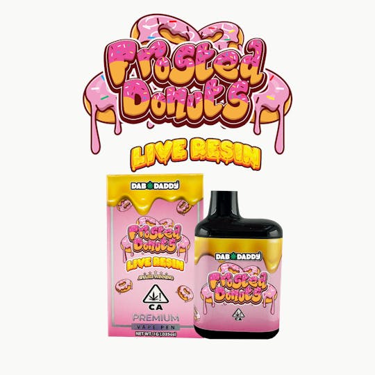 Dab Daddy Ⓡ - Frosted Donuts Live Resin Vape Dab Daddy® 1g Indica - 1