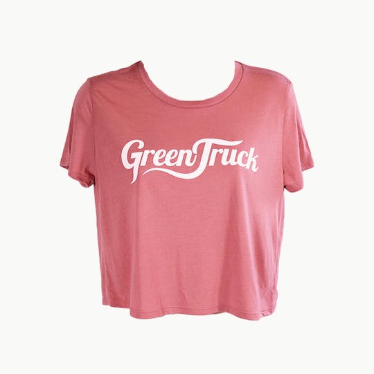 Green Truck - Mauve Crop Tee - Large - 1