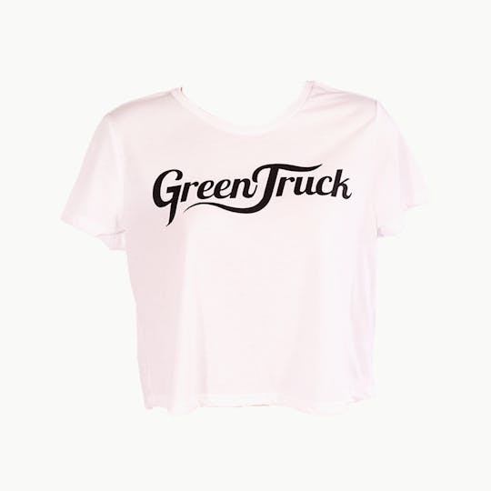Green Truck - White Crop Tee - X-Large - 1