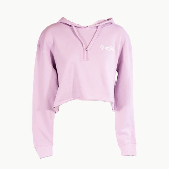 Green Truck - Lilac Crop Hoodie - Large - 1