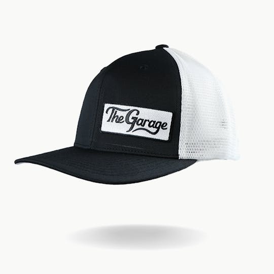 Green Truck - The Original Trucker Hat - Black/White - Off Centered - 1