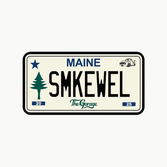 Green Truck - License Plate Magnet - 1