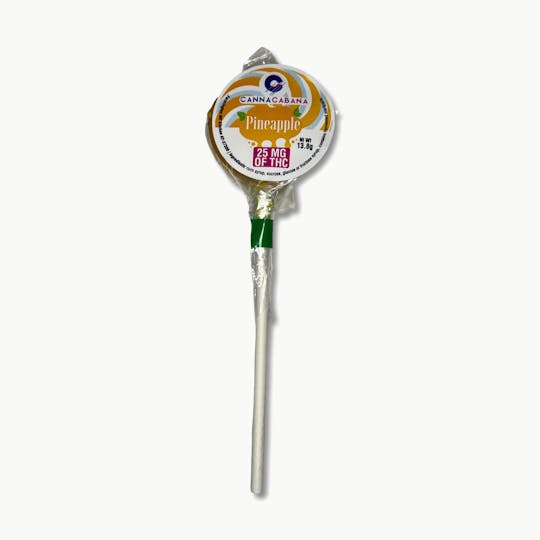 Indico - Pineapple 25mg Lollipop - Canna Cabana - 1