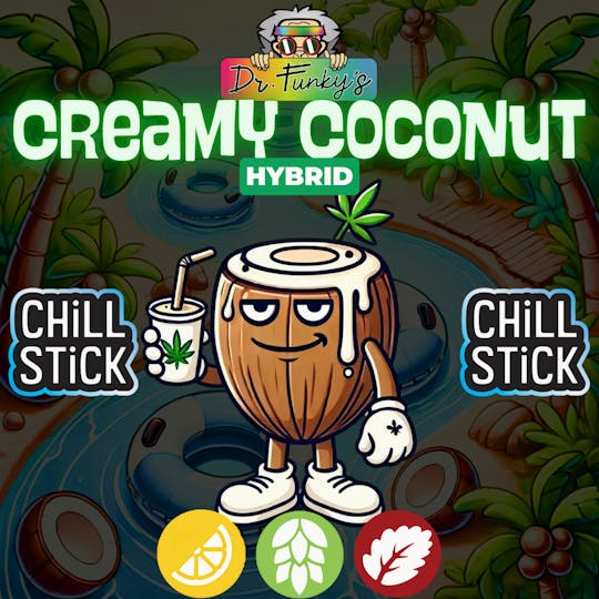 American Cannabis Company - Dr. Funky's Chill Stick Creamy Coconut 0.6g (Hybrid) - 1