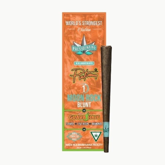 Platinum Vape - Presidential x Platinum 1.5G Moonrock Blunt - Guava Haze (Sativa) - 1