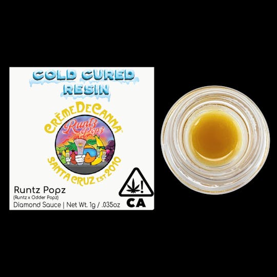 Crème De Canna - Creme De Canna Cold Cured Resin Diamond Sauce Runtz Popz 1g (H) 4148 - 1