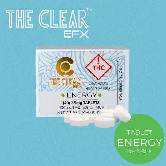 CLEAR Brands - The CLEAR EFX Tablets 2.5mg - 40 Pack | Energy - 1