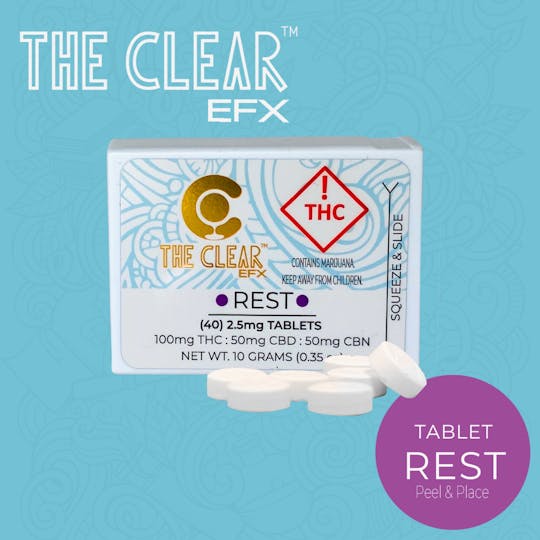 CLEAR Brands - The CLEAR EFX Tablets 2.5mg - 40 Pack | Rest - 1