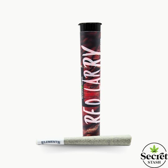 Secret Stash - Secret Stash | Full Bud Pre Roll | Red Larry | 1.2g - 1