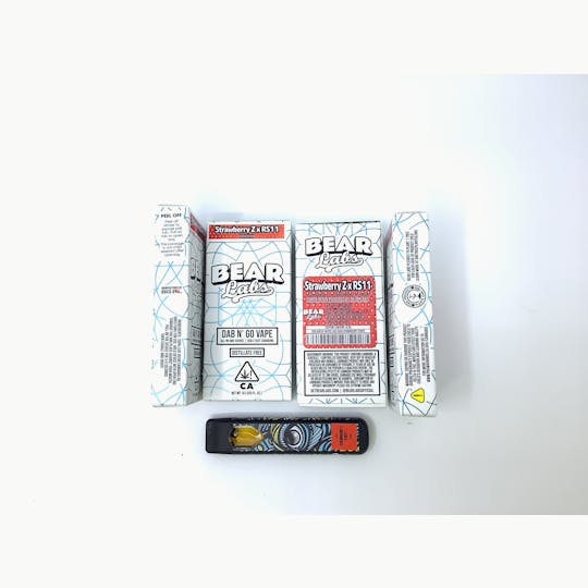 Bear Labs - Strawberry Z x RS11 Dab N' Go Live Vape - 1g - 1