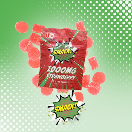 710Trading - Smack - 1000mg THC Strawberry Gummy 10ct - 1