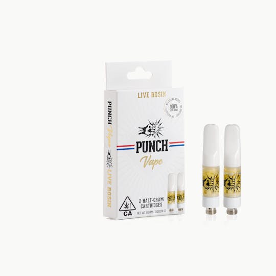 Punch Edibles & Extracts - Pineapple Straw GMO 510 Live Rosin Cart (1g) - 1