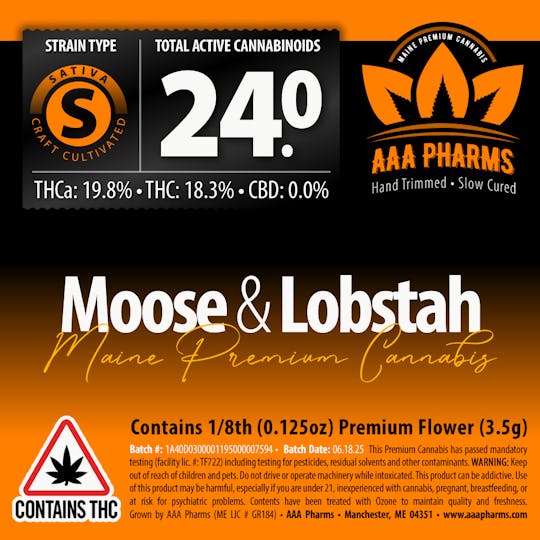 AAA Pharms - Moose and Lobstah - Premium Flower - 1