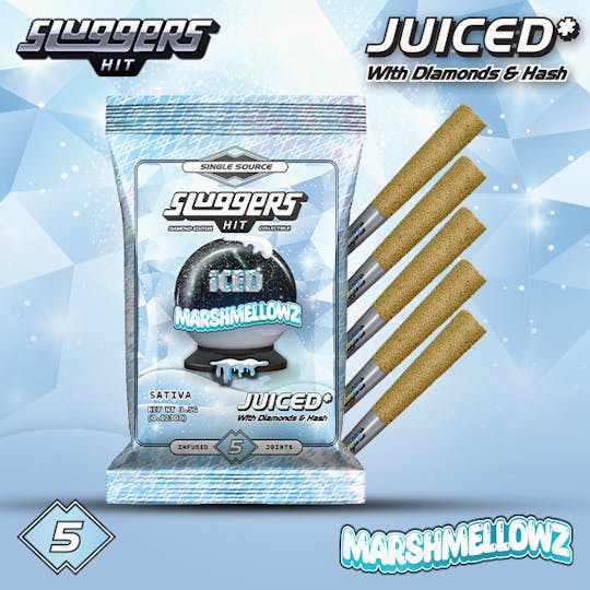 Sluggers Hit - Sluggers - Infused Prerolls - 3.5g 5pk - Iced Marshmellowz - 1