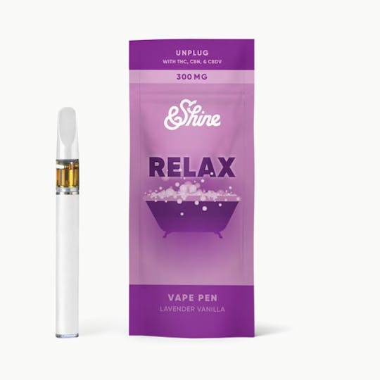 &SHINE - &Shine | Relax - Lavender Vanilla | Disposable Vape Pen | 300mg - 1