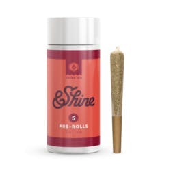&SHINE - &Shine | Raspberry Parfait #16 | Pre-Roll 5-Pack | 2.5g - 1