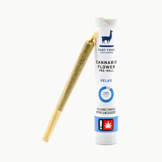 East Fork Cultivars - Relax CBD Pre-roll - Takilma Kush | Single 0.5g - 1
