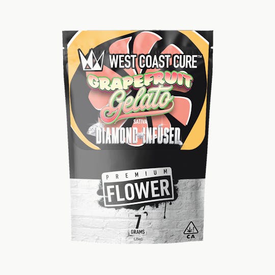 West Coast Cure - Grapefruit Gelato - 7G Diamond Infused Premium Flower - 1