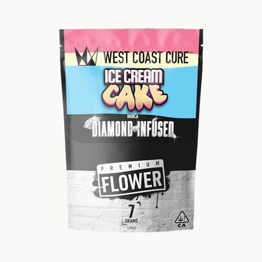 West Coast Cure - Ice Cream Cake - 7G Diamond Infused Premium Flower - 1
