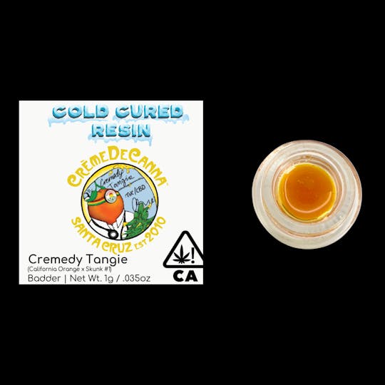 Crème De Canna - Creme De Canna Cold Cured Resin Badder Cremedy Tangie 1g (S) 4168 - 1