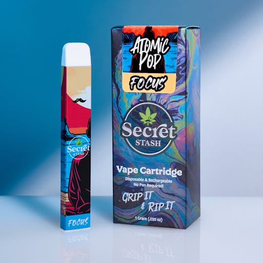 Secret Stash - Secret Stash | Disposable Cart | Focus | Atomic Pop | 1g (NEW) - 1