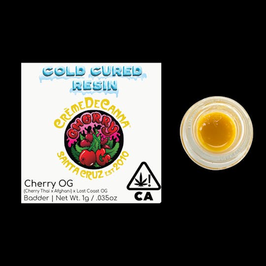 Crème De Canna - Creme De Canna - Cold Cured Resin - Badder - Cherry OG - 1g - (I) - 4219 - 1