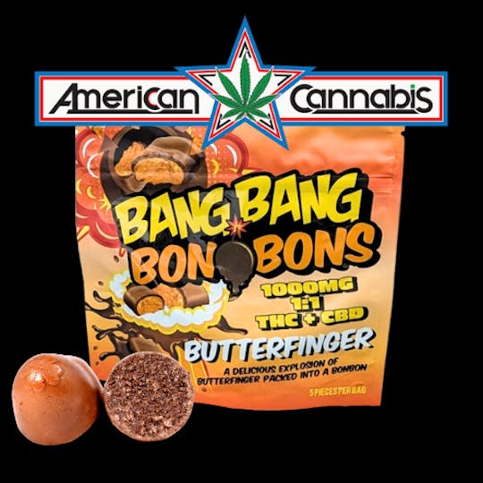 American Cannabis Company - ACC Bang Bang BonBons Butterfinger 1000mg 1:1 (Hybrid) - 1