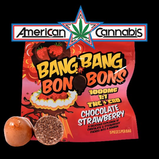 American Cannabis Company - ACC Bang Bang BonBons Strawberry 1000mg 1:1 (Hybrid) - 1