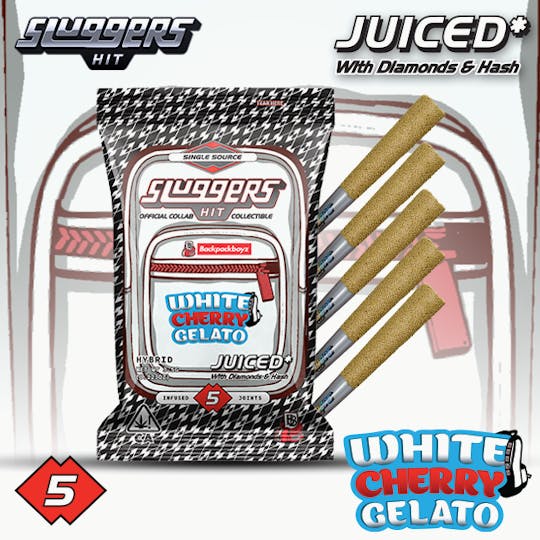 Sluggers Hit - Sluggers X Backpack Boyz - Infused Preroll - 3.5g 5pk - White Cherry Gelato - 1