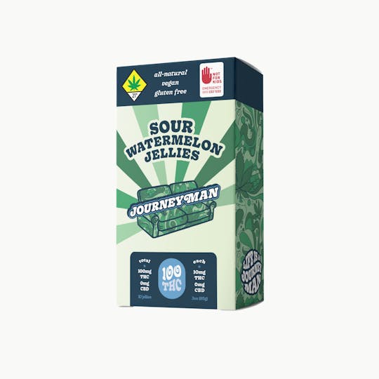 Journeyman - Sour Watermelon Jellies (100mg THC) - 1
