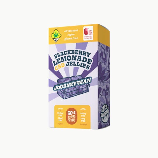 Journeyman - 50:1 Blackberry Lemonade CBD Jellies (500mg CBD/10mg THC) - 1