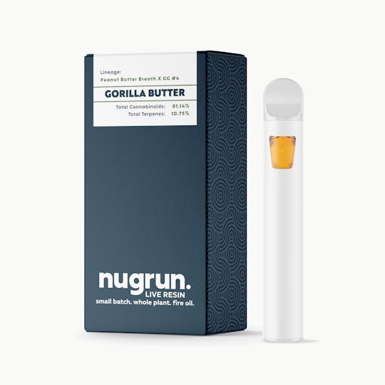nugrun. - Live Resin 1G All-In-One | Gorilla Butter - 1