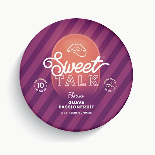 Sweet Talk - 100mg Guava Passion Fruit Live Resin Gummies - 1