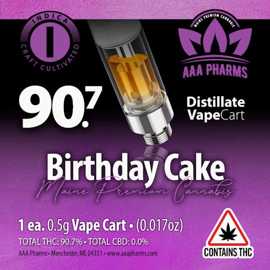 AAA Pharms - Birthday Cake - Distillate Cart - 1