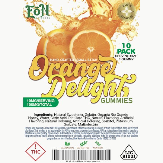 Eon Extracts - EoN- 100mg Orange Gummies - 1