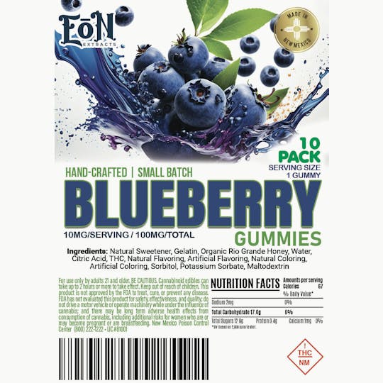 Eon Extracts - EoN - 100mg Blueberry Gummies - 1