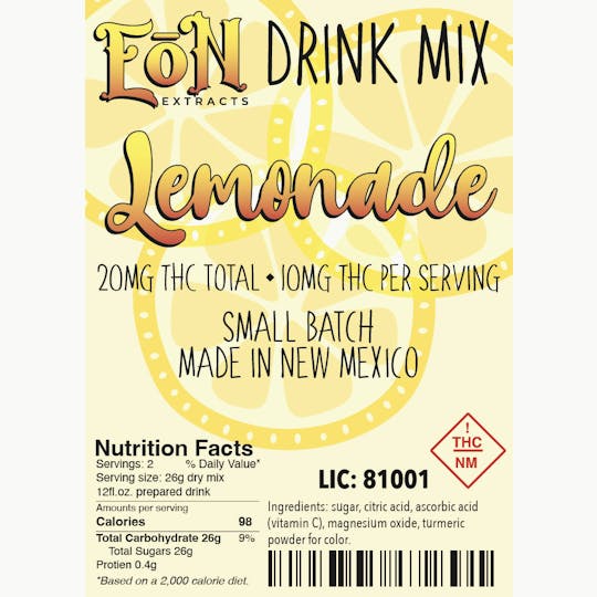 Eon Extracts - EoN - 20mg Lemonade Mix - 1