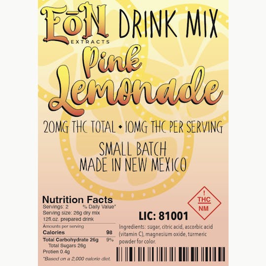 Eon Extracts - EoN - 20mg Pink Lemonade Mix - 1