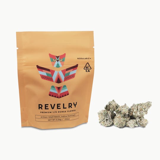 Revelry Herb Co - Brain Freeze - Indica - Eighth (3.5g) - 1