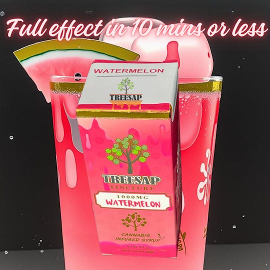 Treesap - CA - Treesap Watermelon Syrup 2oz- 1000mg - 1