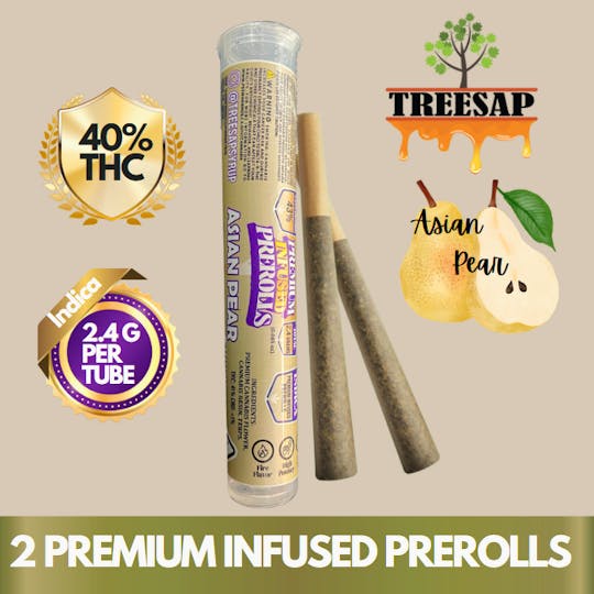 Treesap - CA - Treesap Infused Pre-Roll Asian Pear - 2.4g Per Tube (Indica) - 1