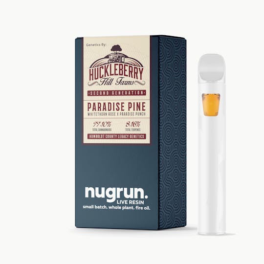 nugrun. - nugrun. x Huckleberry Live Resin 1G AIO | Paradise Pine - 1