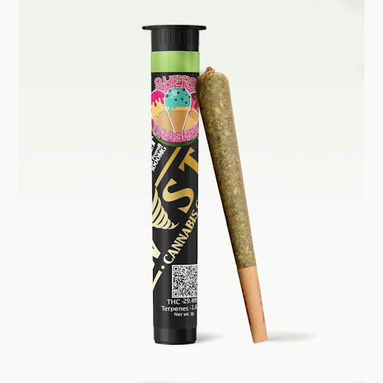 Kush Gardens - Twisted Preroll 1g - Sherb Crasher - 1
