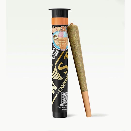 Kush Gardens - Twisted Preroll 1g - Sherblato - 1