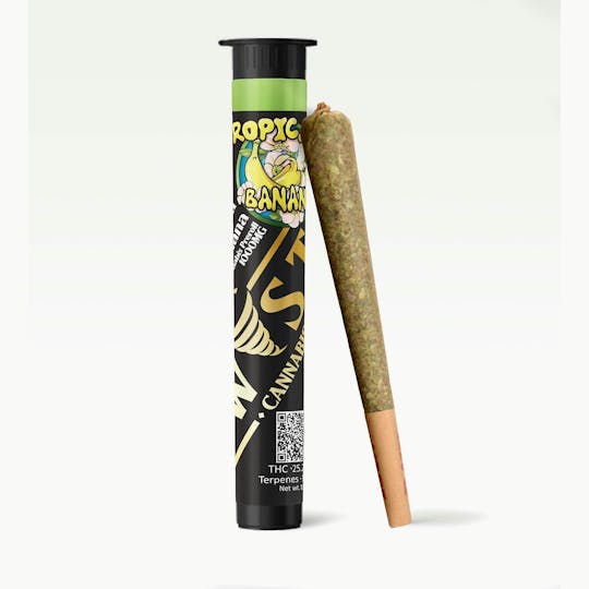 Kush Gardens - Twisted Preroll 1g - Tropicana Banana - 1