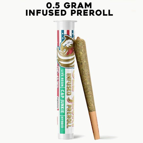 Kush Gardens - Ole Glory Infused Preroll .5g- Cap Junkie - 1