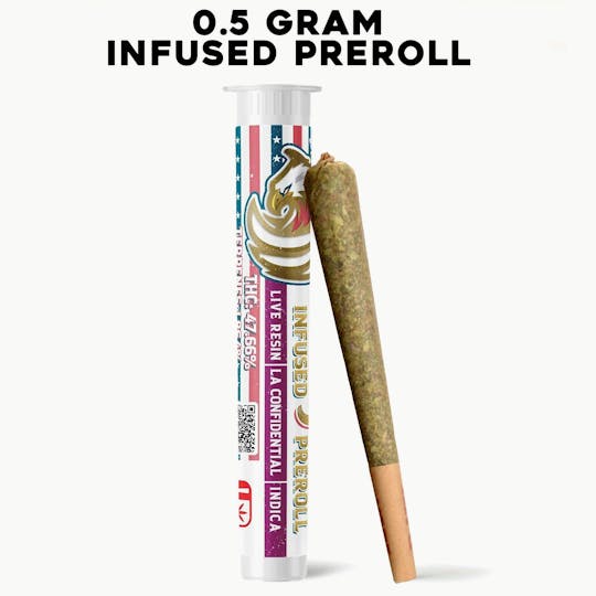 Kush Gardens - Ole Glory Infused Preroll .5g- LA Confidential - 1