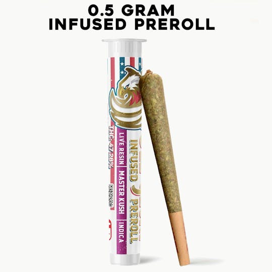 Kush Gardens - Ole Glory Infused Preroll .5g- Master Kush - 1