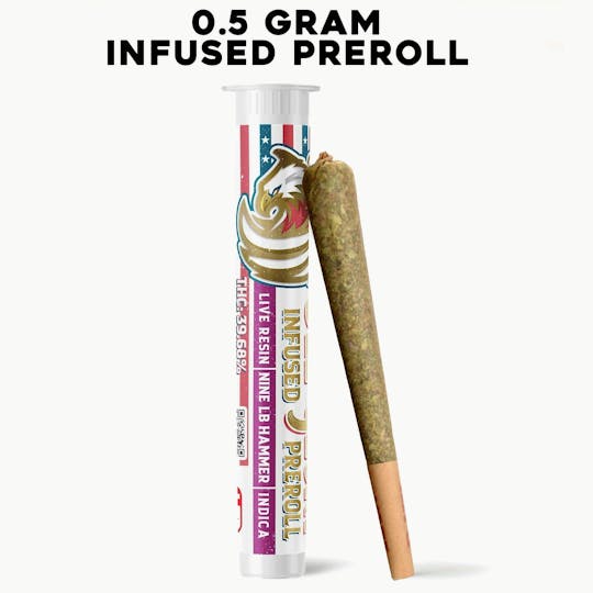 Kush Gardens - Ole Glory Infused Preroll .5g- 9lb Hammer - 1