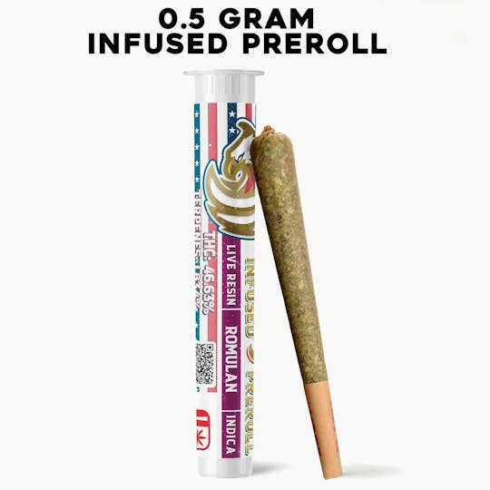 Kush Gardens - Ole Glory Infused Preroll .5g- Romulan - 1